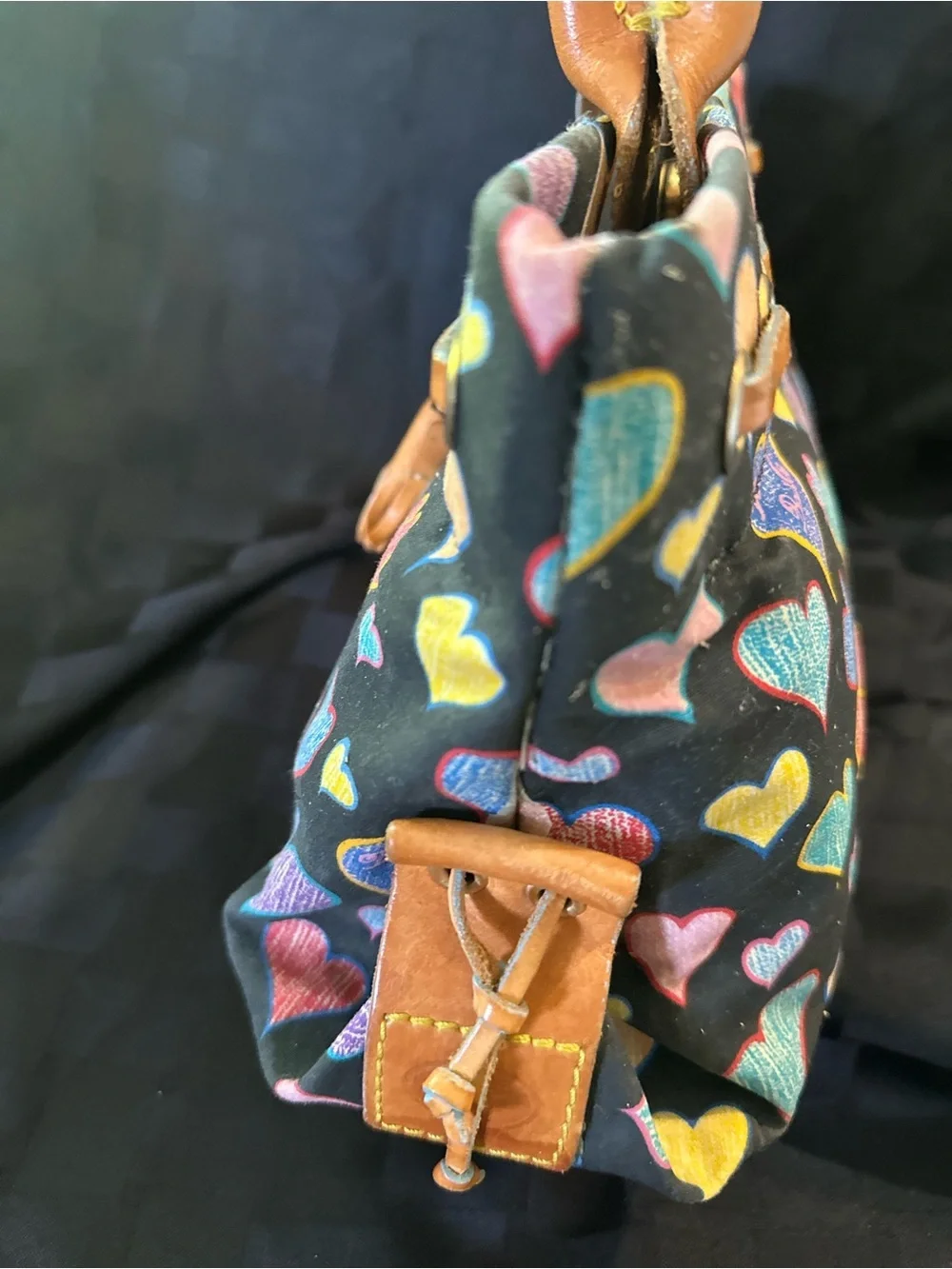 Dooney & Bourke Lindsay Lohan “Hearts and Charms” Tassel Tote Bag